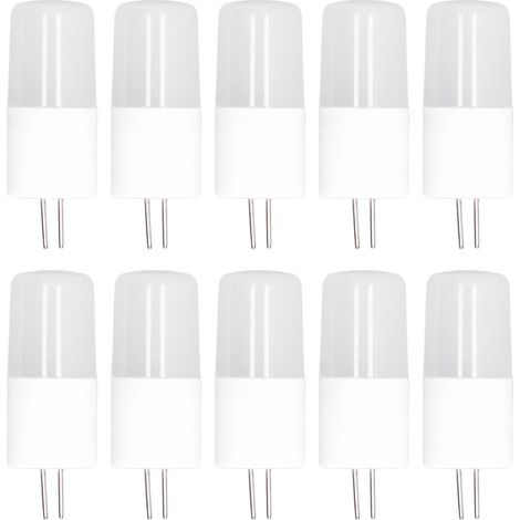 Garryfizh 10er-pack Led-g4-glühbirnen, Warmweiß, Für Deckenleuchten Und Wandlampen, Ac12v, Ideal Für Wohnzimmer Oder Büro.