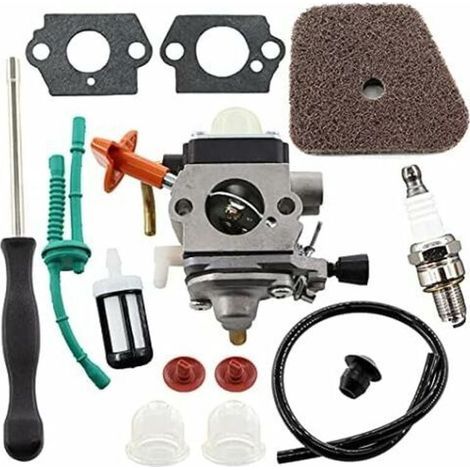 Vergaserkit Für Stihl Kettensägen Fs87 Fs90 Fs100 Fs110 Fs130 Hl95 Hl100 Ht100 Ht101 Km90 Km100 Km110 Sp90, Inklusive Luftfilter Und Kraftstoffschlauch.