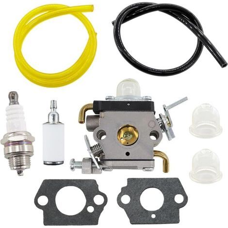 Vergaser Mit Dichtung, Kraftstoffschlauch Und Zündkerze Für Husqvarna 122c 122ldx 122lk Freischneider, Ersetzt 581734301 574386701