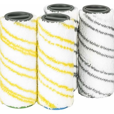 Ersatzrollen, Ersatzrollen Karcher Fc7 Fc5 Fc3d Fc3 (2 Stück Grau + 2 Stück Gelb)