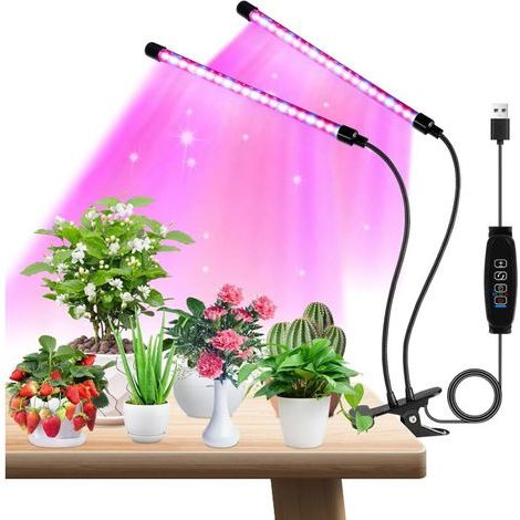 Led-pflanzenlampe 40w Mit 3 Lichtmodi – Wellenlänge 380-800nm – 10-stufige Dimmung – Für Zimmerpflanzen