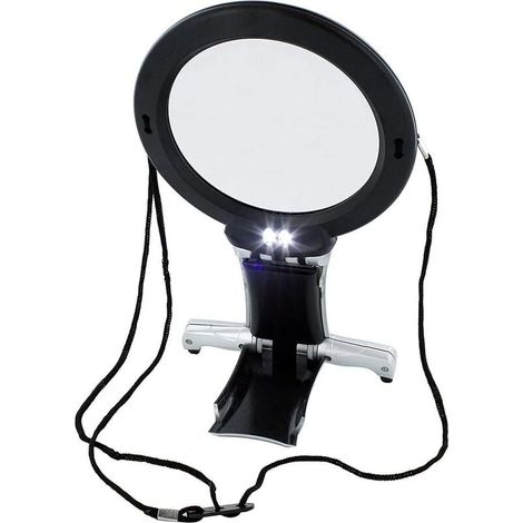 Vergrößerungsglas Für Hals Und Schreibtisch, 6x Lupe Mit Led-beleuchtung, Freihändige Arbeitslupe Mit Arm Für Näharbeiten, Schmuck, Hobby, Kreuzstich-reparaturen, Kunst Und Handwerksobjekte