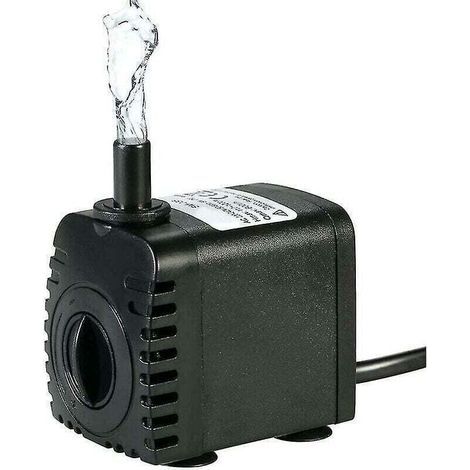 Tauchwasserpumpe, 600 L/h 8w Wasserpumpe Für Tischbrunnen, Aquarien, Gartenteiche Und Hydroponische Systeme, Mit 2 Düsen, Ac220-240v