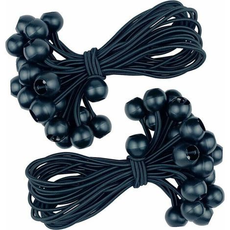 2er-pack Elastische Befestigungsbänder, 15 Cm, Ideal Zum Befestigen Von Zelten, Planen, Säcken, Trampolinen Und Mehr.