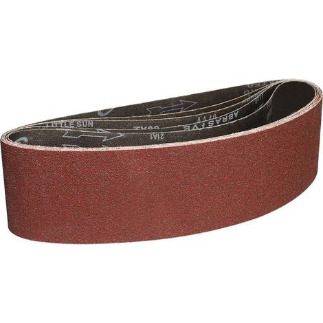 Schleifbänder 100x915 Mm - 5 Stück, 40er Körnung, Für Schleifen Und Polieren Mit Tragbarem Bandschleifer
