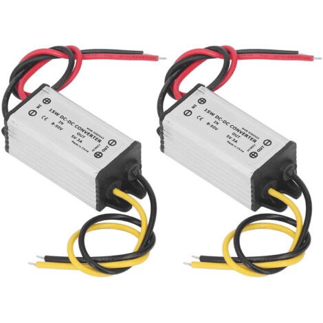 Jeffergarden 2er-pack Dc-dc-wandler Buck 8-50v Auf 5v 3a 15w Spannungsregler Für Auto, Boot, Yacht, Eisenbahn Und Luftfahrt