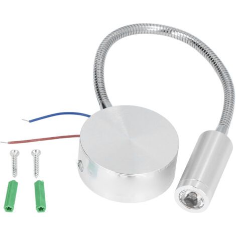 Jeffergarden Led-projektor 3w 4000k, Wandlampe Aus Aluminium Mit Schwanenhals Zum Lesen Für Innenräume, Büro, Schule, 85 Bis 265v