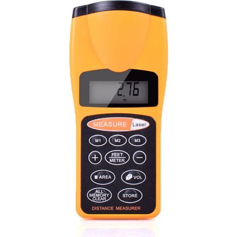 Multifunktionaler Lcd-ultraschall-entfernungsmesser, Entfernungsmesser Mit Laserpointer Für Den Hausgebrauch, Digitaler Entfernungsmesser