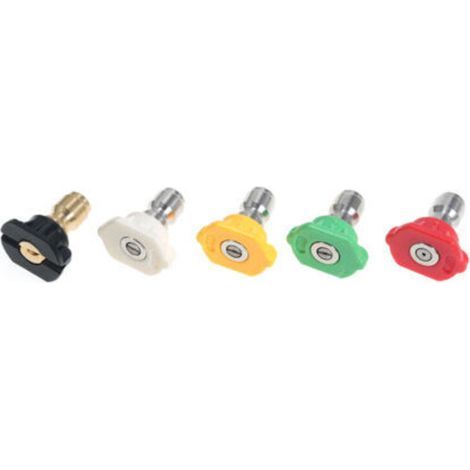 Düsen Für Hochdruckreiniger, Sprühset Für Hochdruckreiniger Bis 4000 Psi, 1/4-zoll-schnellanschluss, 5er-set