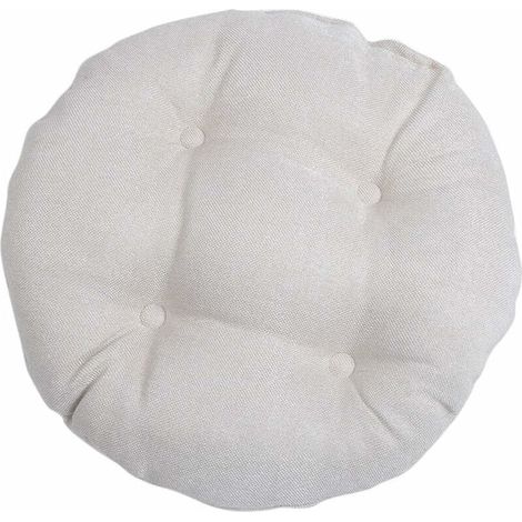 Rundes Sitzkissen, Stuhlpolster Für Zuhause, Büro Und Garten, Dekoratives Kissen Für Terrasse, Tatami, Innen- Und Außenbereich, Beige L, 45 X 45 Cm