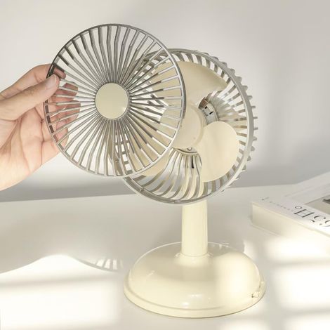Wiederaufladbarer Tischventilator, Tragbarer Outdoor-camping-ventilator, 2 Modi, Geeignet Für Unterwegs, Arbeiten, Studieren Usw.
