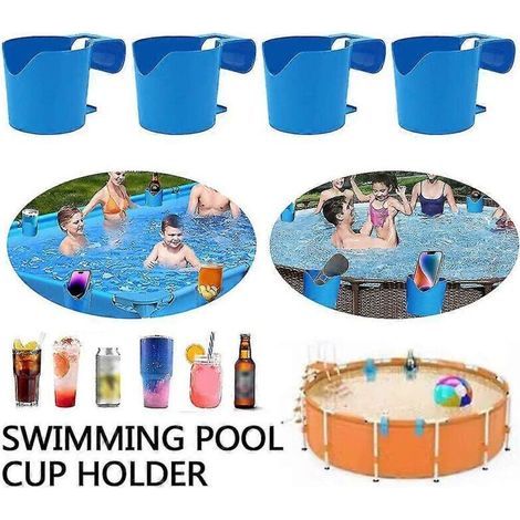 Satz Von 4 Becherhaltern Für Aufstellpools, Getränkehalter, Zubehör Für Aufstellpools, Kunststoff-becherhalter Für Pool