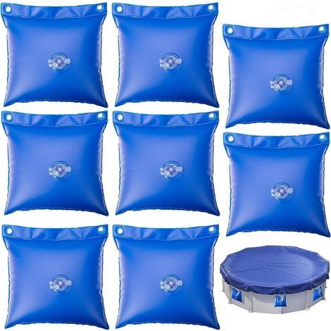 8er-set Wassersäcke Für Pool – Quadratische Wasserballast-säcke, Dicke Kleine Pvc-wassersäcke Zum Beschweren Von Poolabdeckungen Und Planen