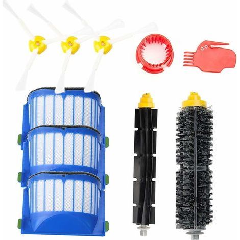 Zubehör Für Irobot Roomba 600er Serie Wartungsset Mit Bürsten & Filtern, Ersatzteile Für Roomba 600er Serie 605 610 612 615 616 620 621 630 645 650 651 655 660 665 670 671 675 680 681 6