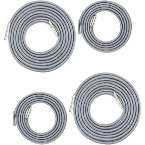 Universeller Ersatz-gummizug Für Sessel, Liegestühle, Zero-gravity-klappstühle, Bungee-stühle (2 X 2,2 M + 2 X 1,4 M Dunkelgrau) Lo-ron