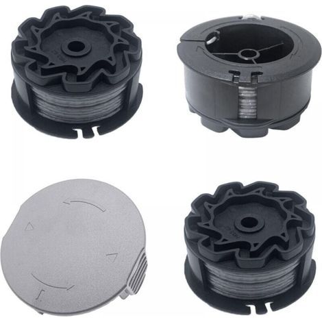 3er-pack Ersatzspulen Für Bosch Universalgrasscut 18v-26/18v-260/18/18-26/18-260 Rasentrimmer, Für F016800570 Und Spulendeckel 1600a01r5j (6 M, 1,6 Mm)