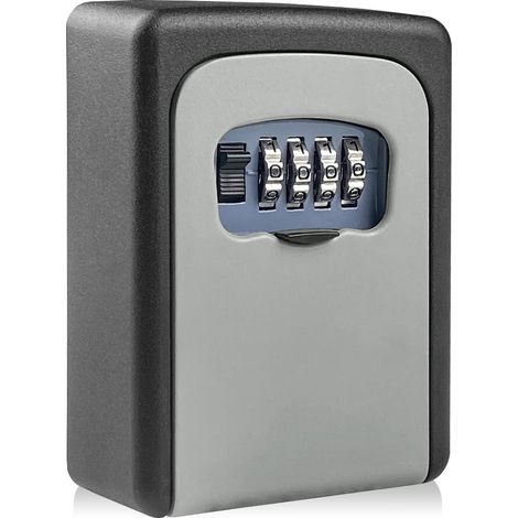 Sicherer Außenschlüsselsafe Mit 4-stelligem, Zurücksetzbarem Zahlencode, Wandmontierter Wasserdichter Und Rostfreier Schlüsselsafe, Sicherer Schlüsselkasten Für Haus, Garagen, Schule, Büro, Ersatzschl