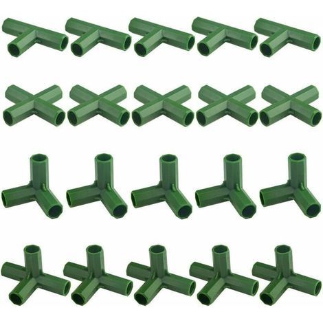 Satz Mit 20 Robusten Gartenrahmen-verbindern Für Gewächshaus Und Pflanzen, 11 Mm