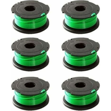 6er-pack Grüne Fadenspulen Für Black & Decker Rasentrimmer Gl7033 Gl8033 Gl9035 A6482