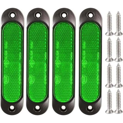 4 Stück Grüne 12v-24v Seitenmarkierungsleuchten Vorne, 27 Led Anhänger Lkw Markierungsleuchten Hinten, Led Park- Und Blinkleuchten Für Lkw, Bus, Boot, Wohnmobil, Lastwagen, Suv, Utv