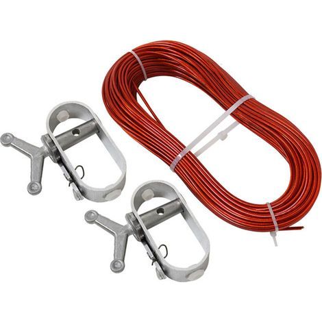 Seilzug-kit Für Poolabdeckungen Im Winter, Sicherheitszubehör Für Aufstellpools, Mit 2 Stahlseilspannern Zur Befestigung Von Abdeckungen