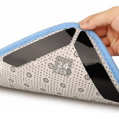 24 Stück Rutschfeste Teppichunterlagen, Rutschfeste Unterlage Für Teppiche, Anti-rutsch-teppich, Selbstklebende Rutschfeste Teppichpads, Selbstklebende Teppichgreifer, Für Küche/bad/büro