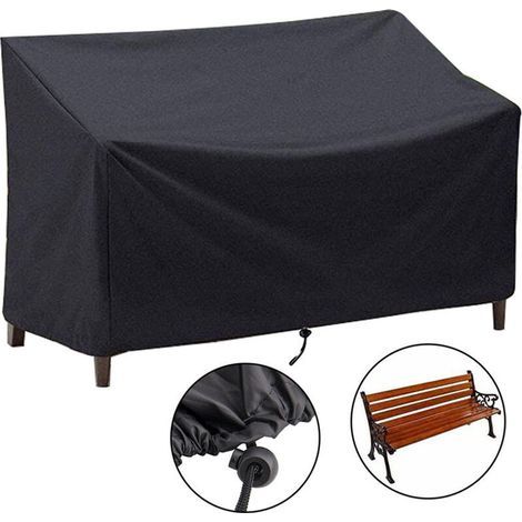 Gartenbank-schutzhülle Für Draußen, Wasserdichte Schutzhülle Für 2-sitzer-sofa, Winddicht, Uv-beständig, 210d Oxford-stoff, Abdeckung Für Patio-banksitz (134 X 66 X 89 Cm)