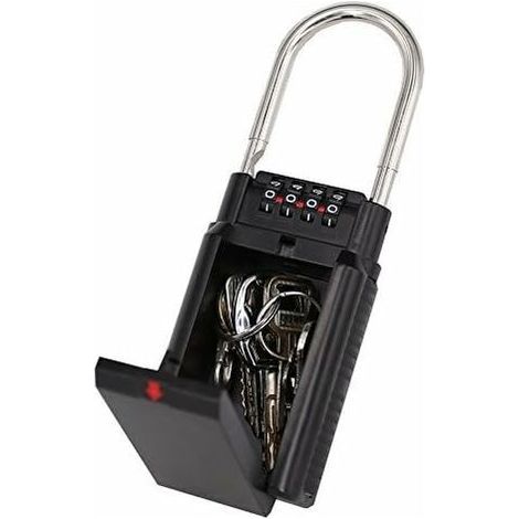 Schlüsselbox Mit Vorhängeschloss, Zahlenschlüsselbox, Kombinationssafe Zur Aufbewahrung, Sichere Aufbewahrung Für Select Access Schlüssel, Geeignet Für Freunde Und Ältere Eltern