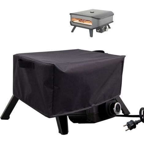 55x55x27 Cm Abdeckhaube, Schutzhülle Aus 420d Oxford-gewebe Für Externe Pizzaöfen, Wasserdicht, Winddicht, Uv-beständig, Grillabdeckung, Verstellbar