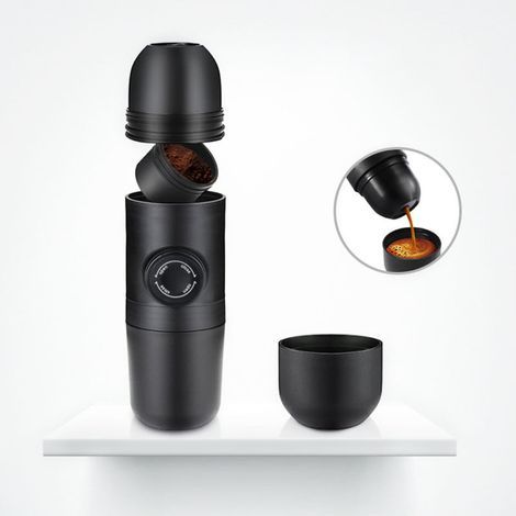 Tragbare Manuelle Kaffeemaschine 70 Ml – Espresso Ohne Strom – Kompakt Für Wandern Und Camping – Kolben Für Optimale Extraktion
