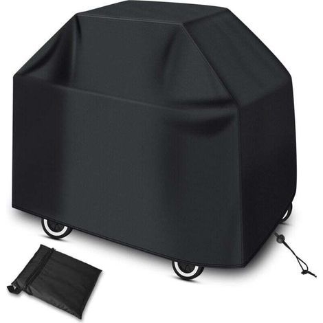 Barbecue-abdeckung, Wasserdichte Bbq-abdeckung, Schützende Barbecue-plane Mit Tasche Und Verstellbarem Kordelzug, Staub-, Uv-beständig Und Langlebig (145x61x117cm)