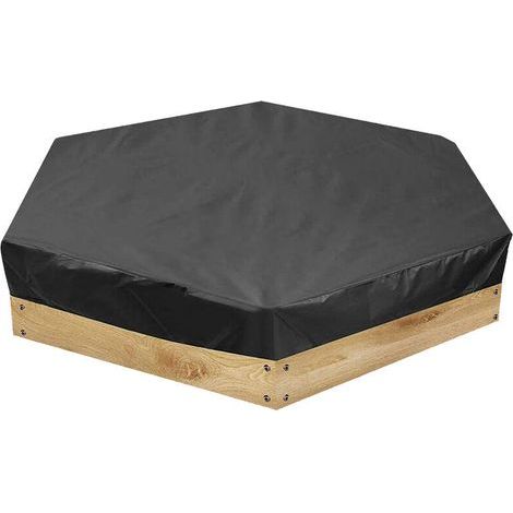 Sandkastenabdeckung Für Kinder, Sandkastenplane, Sandkasten Mit Deckel, Aus 190t Polyester-gewebe Für Garten Und Außenbereich, Lässig, Wasserdicht, Kältebeständig (180x150x20cm)