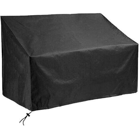 Bunthaus Schutzhülle Für Gartenbank, Wasserdichte 2-sitzer-bankabdeckung Aus Atmungsaktivem 210d Oxford-gewebe, Gartenmöbel-abdeckung, 134x66x63/89cm Ikodm
