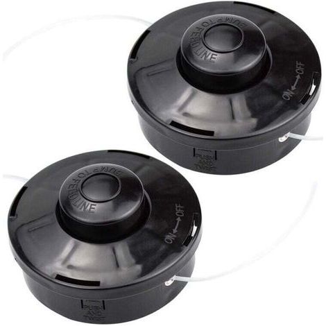 2er-set Universelle Rasentrimmerköpfe, A6481 Nylon-ersatzspule Für Rasenmäher/trimmer, Schneidkopf M10 X 1,25 Für Benzinbetriebene Motorsensen