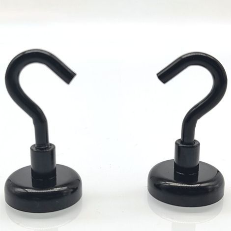 Magnetische Häkchen, (6er-pack, Schwarz), 25 Lbs Starke Heavy-duty-kreuzfahrt-magnethaken Mit S-haken Für Klassenzimmer, Kühlschrank, Aufhängung, Kabinen, Grill, Küche, Garage, Arbeitsplatz Und Büro U