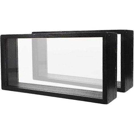 Rechteckiger Bilderrahmen Aus Holz Und Acryl Zur Aufbewahrung Von Abzügen, Ideal Für Die Bürodekoration. Einfaches Design, 2er-set.