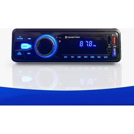 Bunthaus Autoradio Bluetooth 5.0, Fm Radio Für Auto, 1 Din Autoradio Für 12v Fahrzeuge, Unterstützt 2 Usb/aux/sd/tf/mp3, Kompatibel Mit Ios/android
