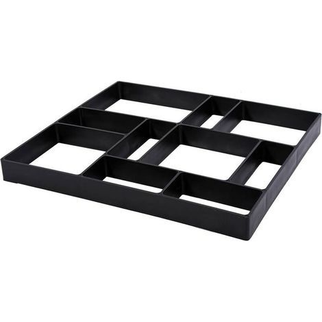 Betonpflasterform Für Garten, Diy Betonform Aus Eisen, Wiederverwendbare Betonformen, Pflasterform, Betonplattenform, Weg-betonform Für Wege, Terrasse, Einfahrt, Patio, Garten 45 X 40 X 4 Cm Schwarz