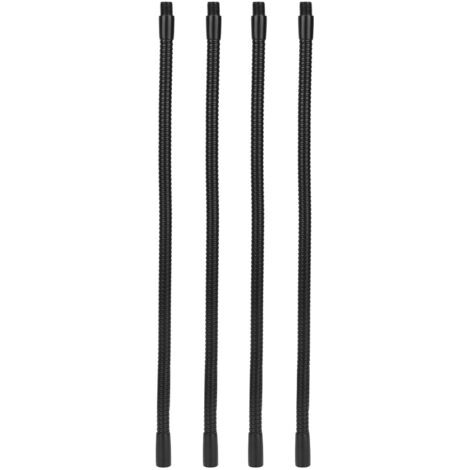 Jeffergarden Aluminium Schwanenhals-rohr, 10mm Durchmesser, Flexibel, Für Tisch- Und Schreibtischlampen, Beleuchtungsanschlüsse 35cm, 4 Stück
