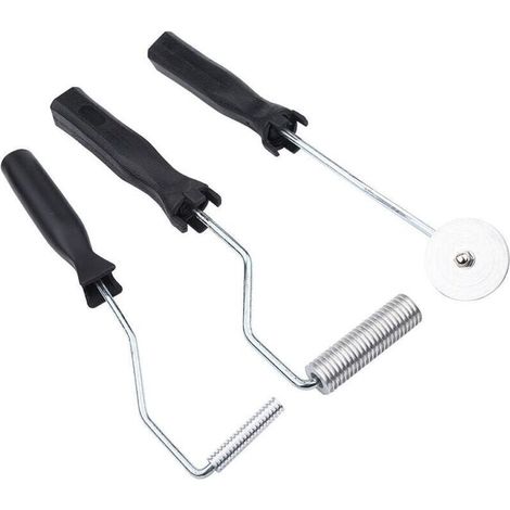 3er-set Glasfaser-walzen, Entlüftungswalze Für Harz, Aluminiumlegierung-glasfaser, Bubble-paddle-roller-kit, Für Verbundharz Und Heimdekoration
