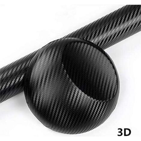 3d-folie Vinyl (2 Stück), 3d-klebefolie Aus Kohlefaser Für Autos, Hintere Smartphone-hülle, Motorrad, Fahrzeug, Kohlefaser-vinyl-aufkleber 152 Cm X 30 Cm Schwarz