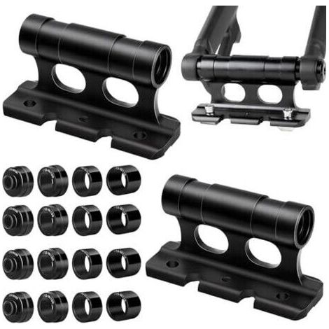 Bunthaus 2er-pack Fahrradgabelhalter, Dachträger-gabelhalter Für Autos, Fahrradgabelhalter Mit Fixierclip, Fahrradgabel Aus Aluminiumlegierung, Vielseitiger Fahrradblock