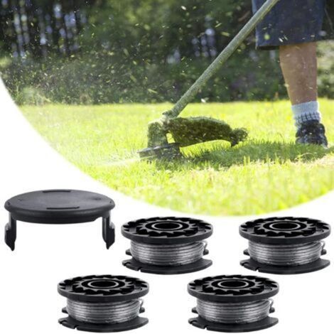 Spule 4 Faden Für Bosch, Ersatzspule Aus Nylon F016800569 Kompatibel Mit Bosch 1,60 Mm 4,0 M, Kompatibel Mit Bosch Art 23 Sl/art 26 Sl Und 1 Ersatzkappe F016f04557