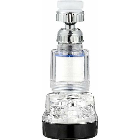 Drehbarer Wasserhahn-luftstrahlregler, Wasserhahnfilter, Universelle Einstellbare Hochdruck-wasserhahndüse Mit 3 Modi Und 360° Für Küche Und Bad - Transparent