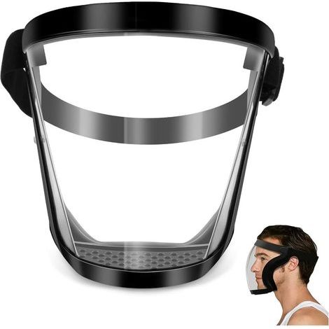 Vollständige Transparente Maske, Beschlagfrei, Verstellbar, Atmungsaktiv, Tragbar, Universelle Transparente Maske, Maske Für Erwachsene, Männer Und Frauen