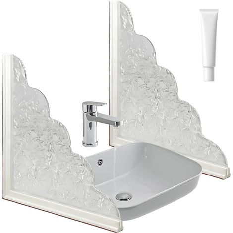 2 Stück Selbstklebende Duschspritzschutz, Spritzwasserschutz Für Badewanne, Badezimmer Und Waschbecken