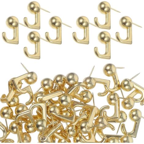 Set Aus 50 Robusten Goldenen Metall-reißzwecken, Solide Nadeln Für Korktafeln, Fotos Und Wanddekorationen, Geeignet Für Zuhause, Büro Und Schule