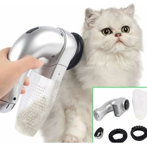 Elektrische Bürste Gegen Tierhaare – Leiser Pflege-staubsauger Mit 300 Ml Behälter, Usb-aufladbar, Ideal Für Hunde Und Katzen