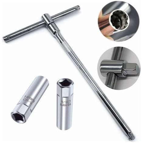Satz Mit 2 Zündkerzensteckschlüsseln (14 Mm + 16 Mm) + 3/8