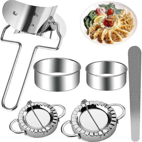 6 Stück Teigtaschenformer 9,5/7,5 Cm Teigtaschenpresse Empanadas-form Aus Edelstahl Teighülle-macher Ravioli-pierogi-form Kuchen-gebäck-form Küche